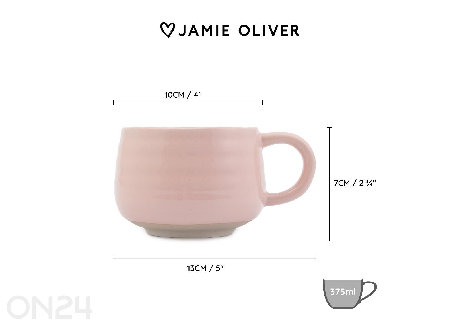 Кружка Jamie Oliver Big love pink 375 см увеличить размеры