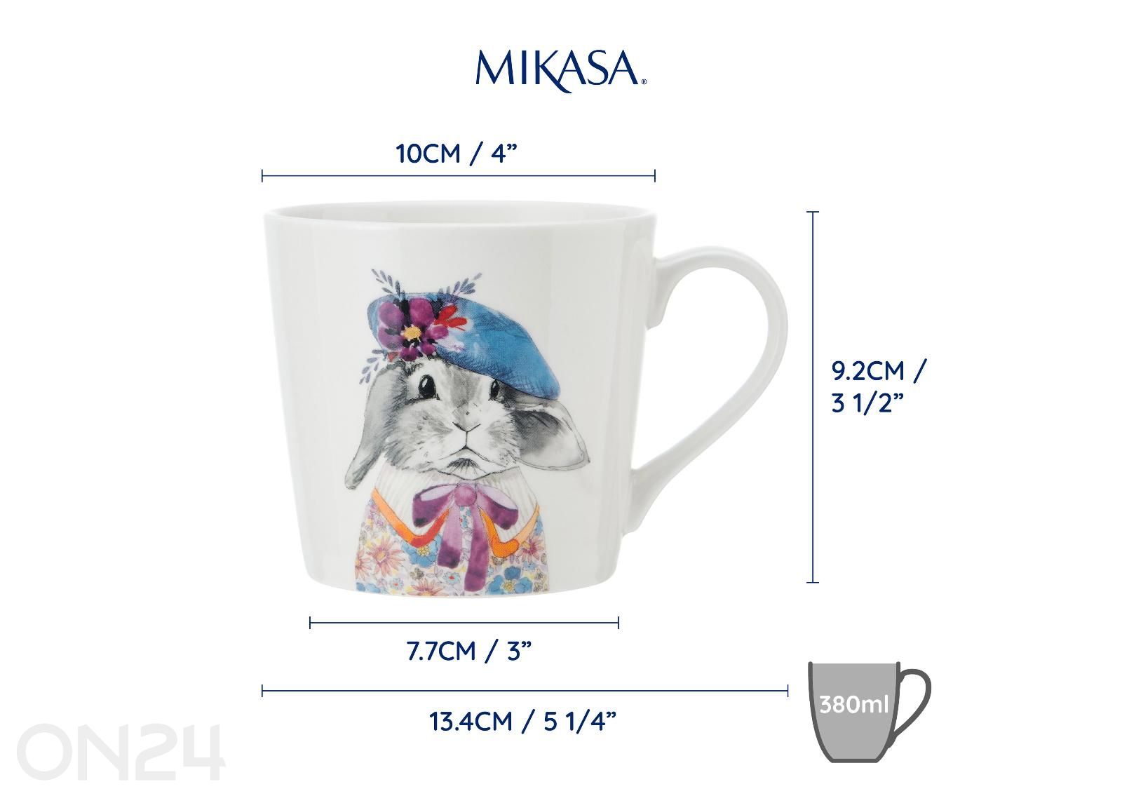 Кружка Mikasa Tipperleyhill rabbit 380 мл увеличить размеры