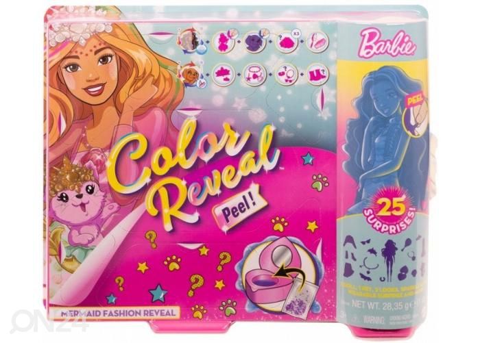 Кукла Barbie Color Reveal Русалка с питомцем увеличить