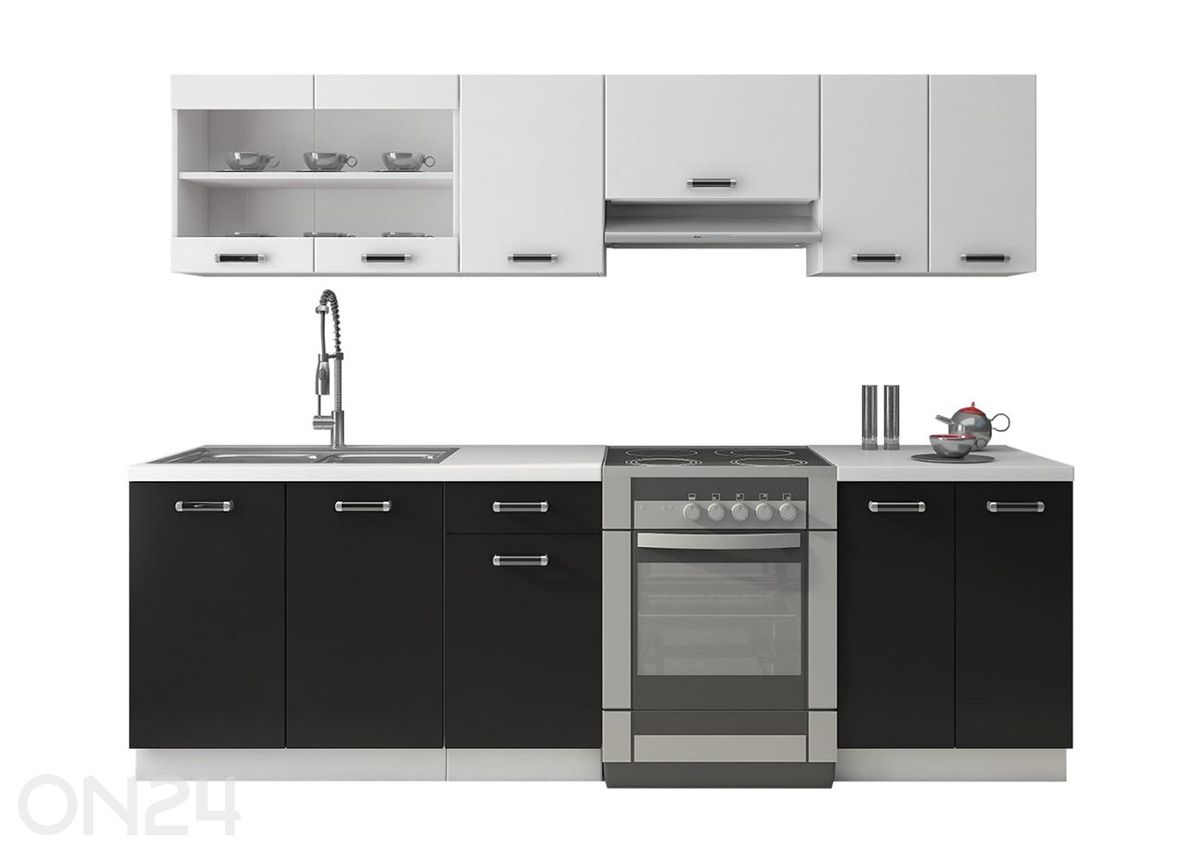 Кухня Omega II 240 см + LED увеличить