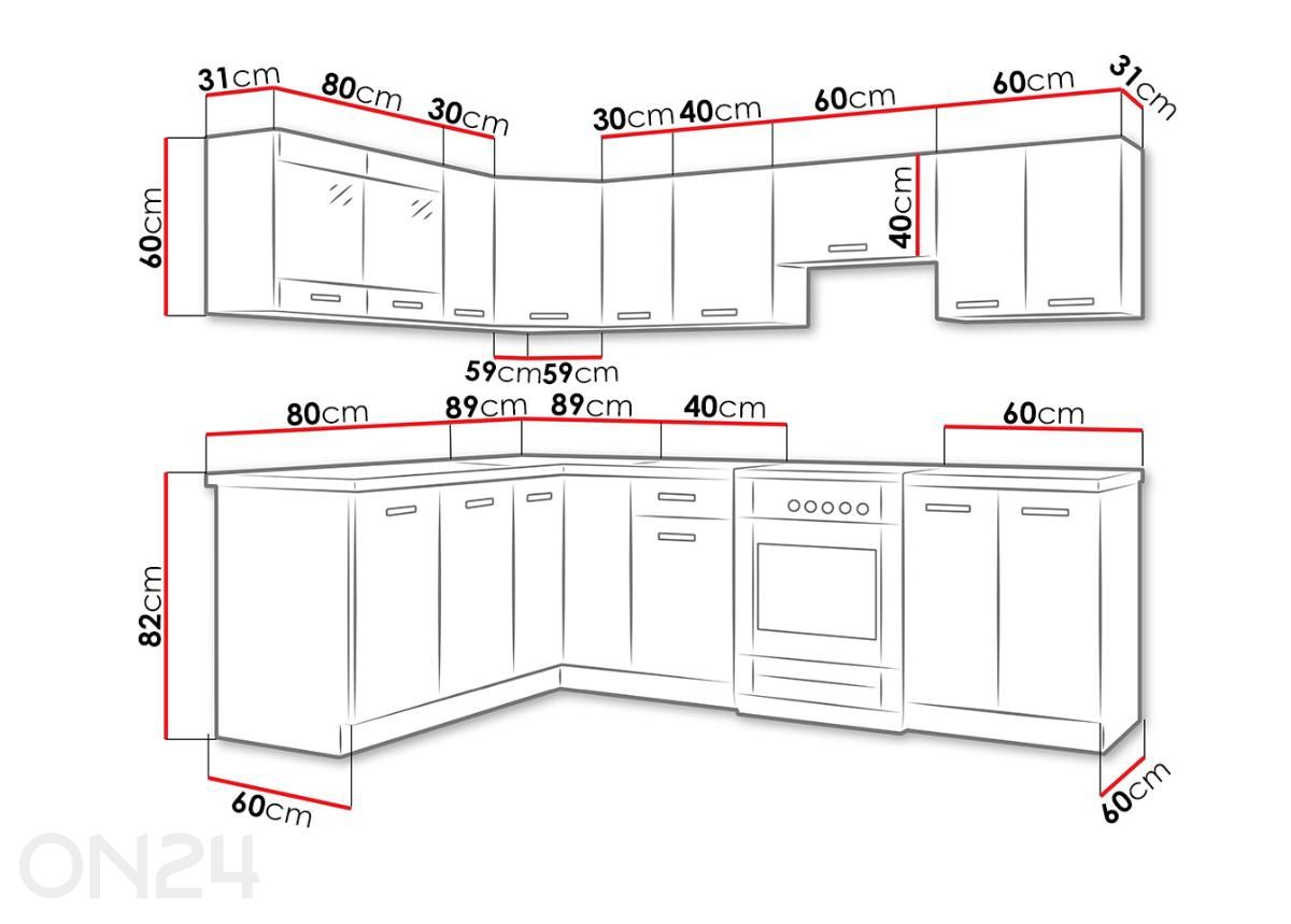 Кухня Omega III увеличить размеры
