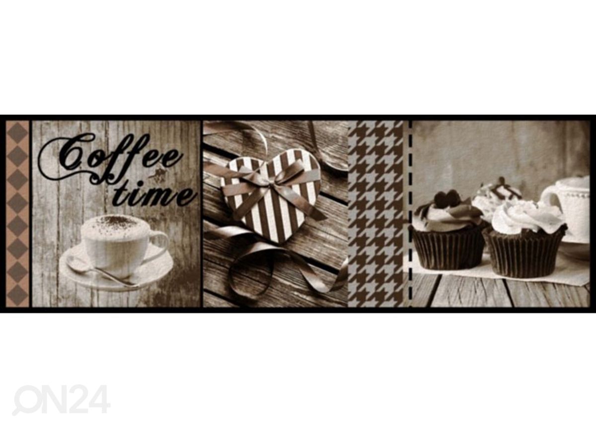 Кухонный коврик Coffee Time Taupe 50x150 см увеличить