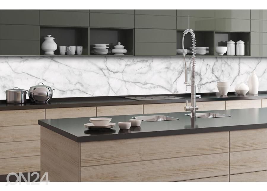 Кухонный фартук White Marble 350x60 см увеличить