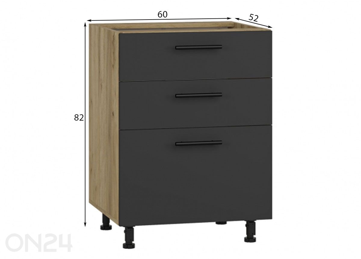 Кухонный шкаф (нижний) 60 см увеличить размеры