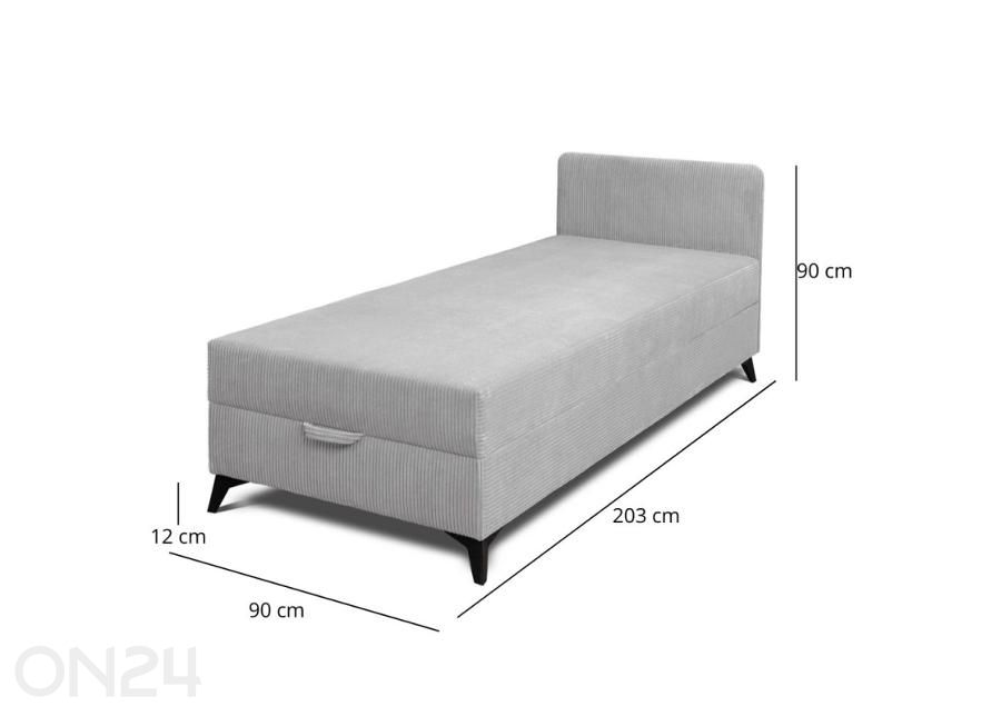 Кушетка с ящиком для хранения Ibis 90x200 см увеличить размеры