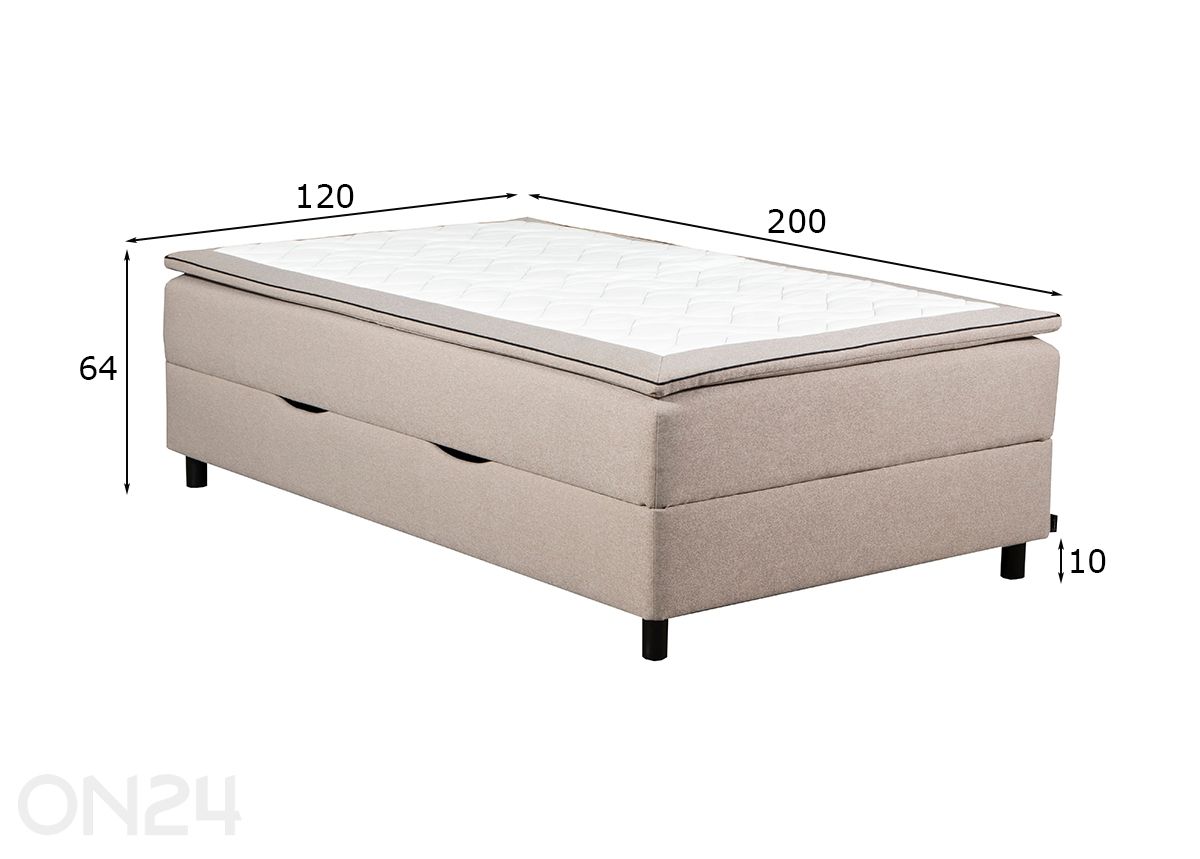 Кушетка с ящиком для хранения RMPLux 120x200 см увеличить размеры