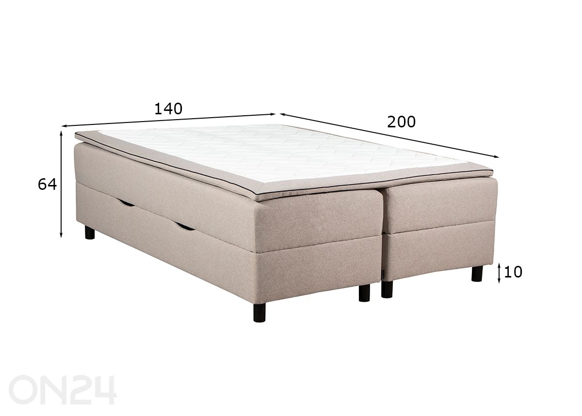 Кушетка с ящиком для хранения RMPLux 140x200 см увеличить размеры