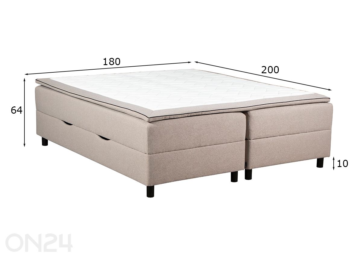 Кушетка с ящиком для хранения RMPLux 180x200 см увеличить размеры