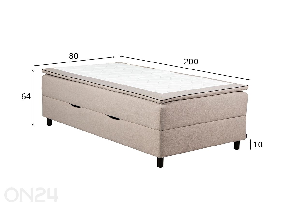 Кушетка с ящиком для хранения RMPLux 80x200 см увеличить размеры