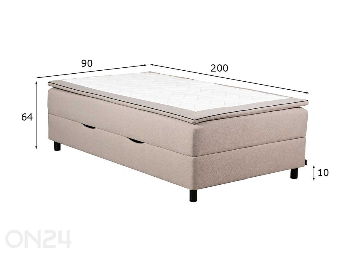 Кушетка с ящиком для хранения RMPLux 90x200 см увеличить размеры