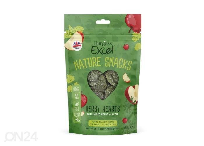 Лакомство для мелких животных herby hearts 60г увеличить
