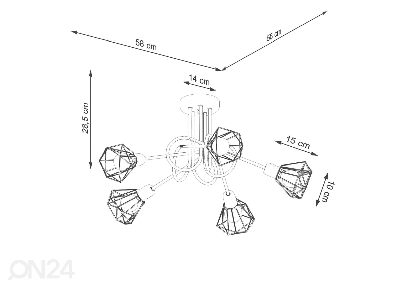 Люстра Artemis 5S, черный увеличить размеры