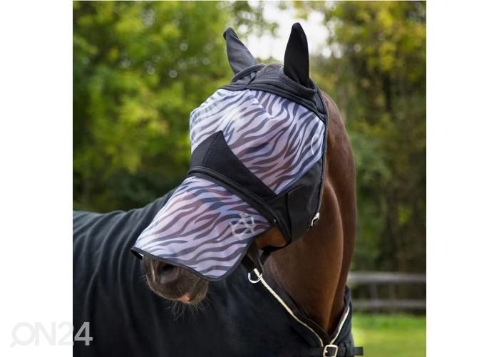 Маска от насекомых для лошади xxl zebra увеличить