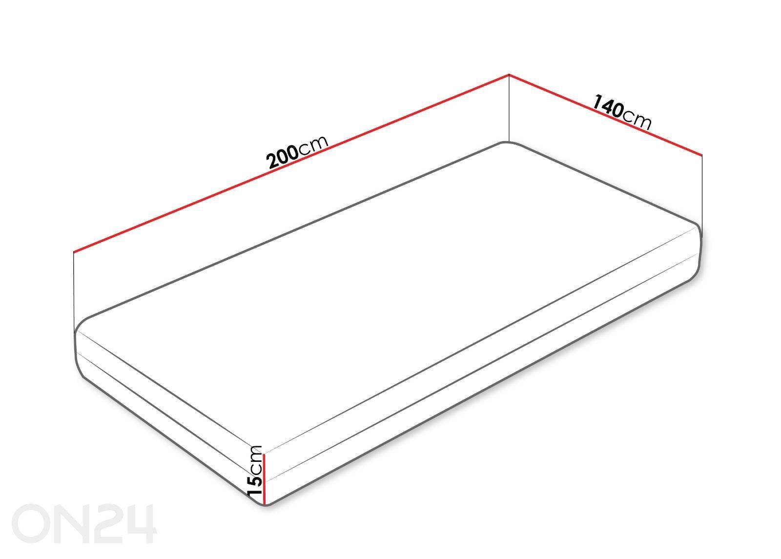 Матрас Afrodyta 140x200 см увеличить размеры