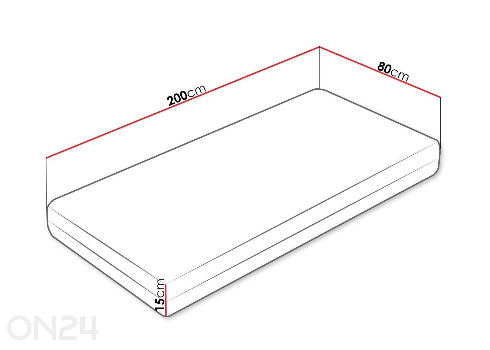 Матрас Afrodyta 80x200 см увеличить размеры