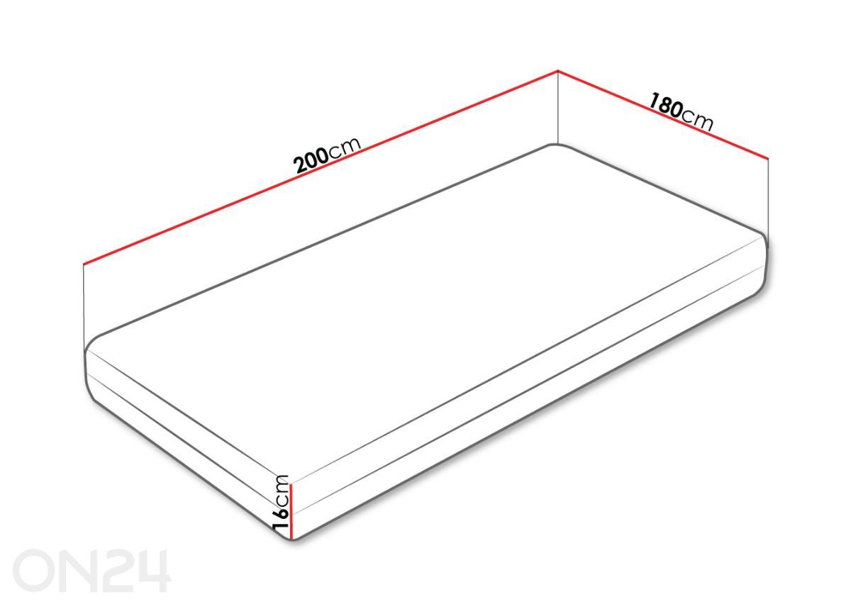 Матрас Apollo 180x200 см увеличить размеры