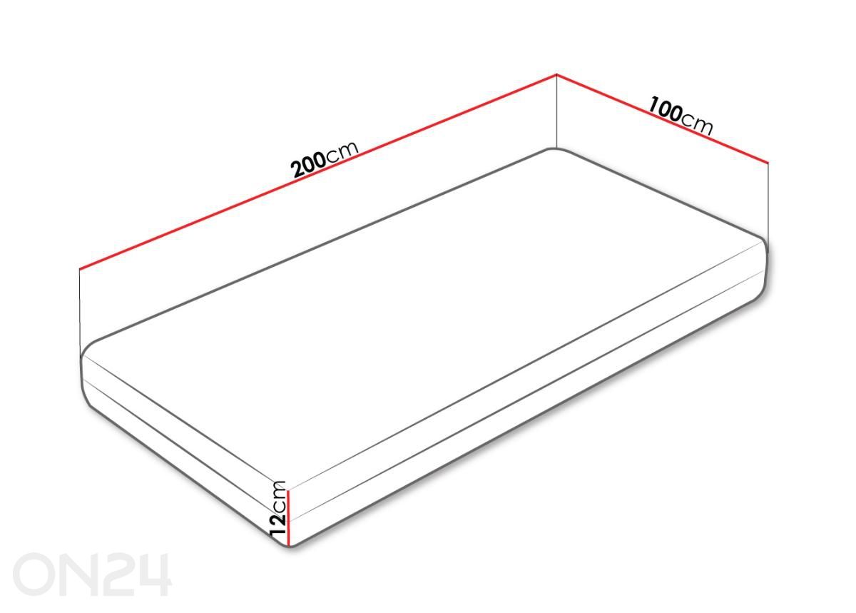 Матрас Blue 100x200 см увеличить размеры