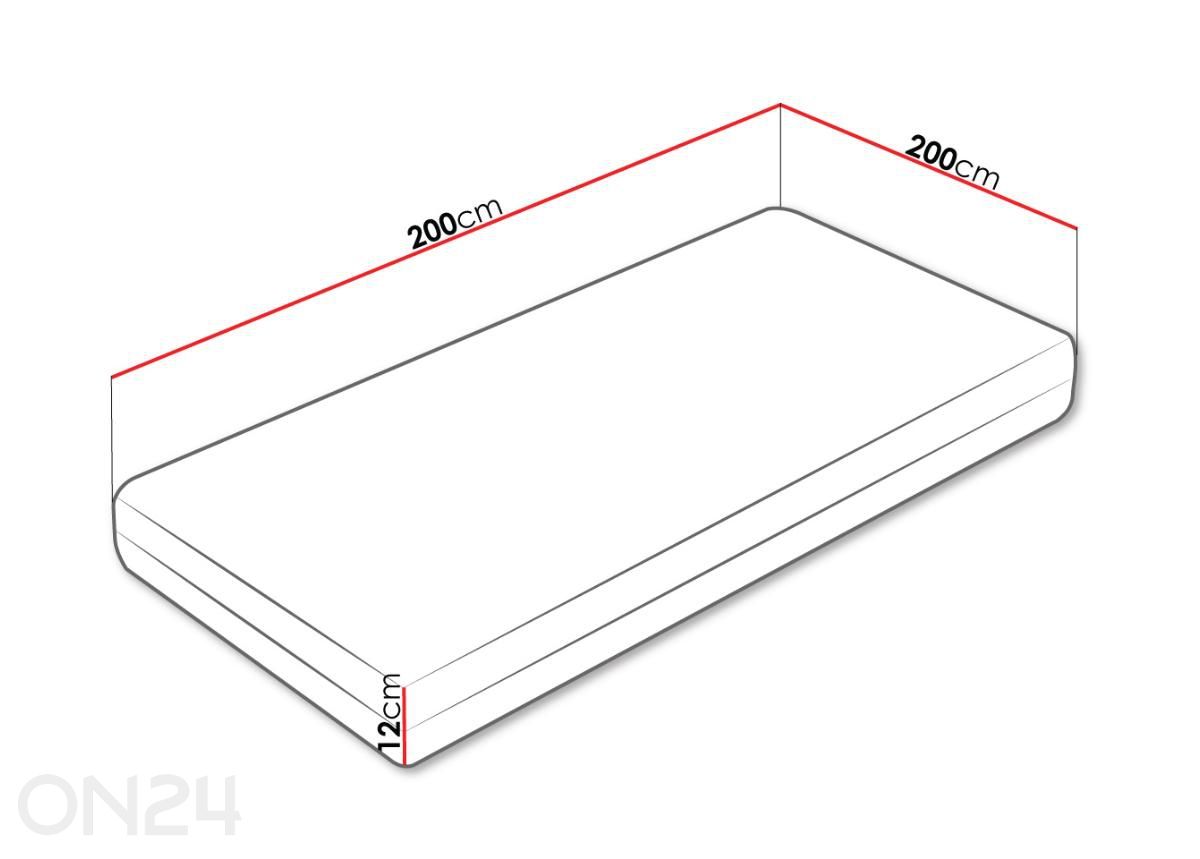 Матрас Blue 200x200 см увеличить размеры