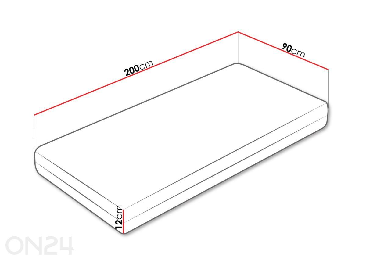 Матрас Blue 90x200 см увеличить размеры