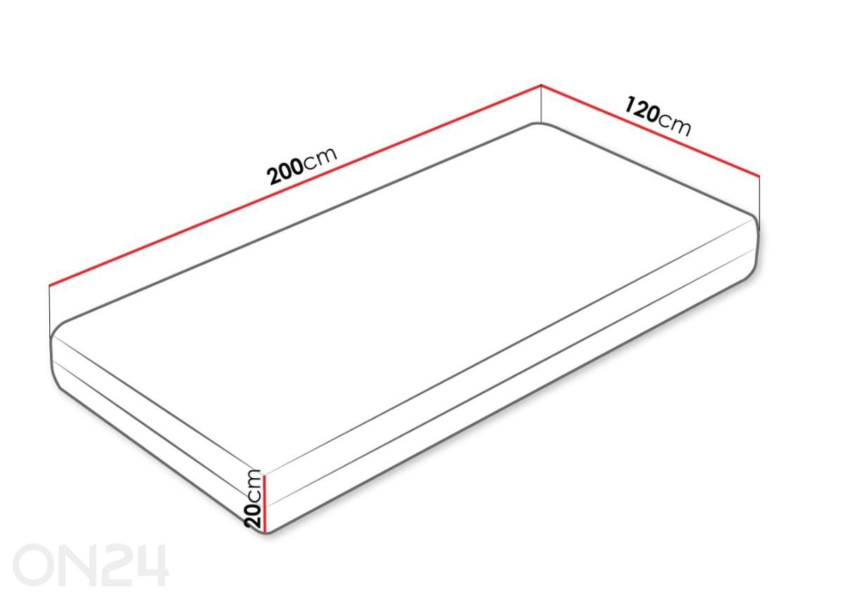 Матрас Comfort 120x200 см увеличить размеры