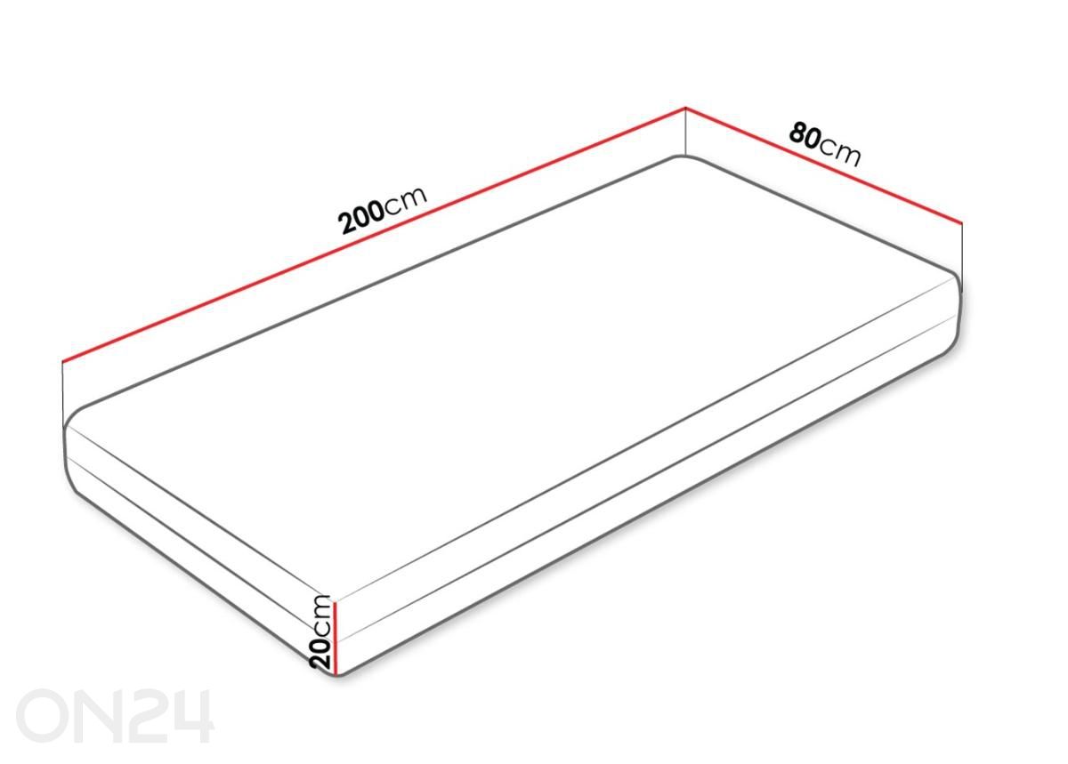 Матрас Comfort 80x200 см увеличить размеры