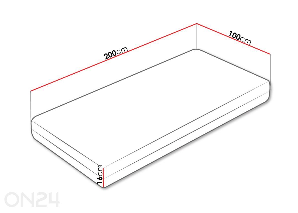 Матрас Demeter 100x200 см увеличить размеры