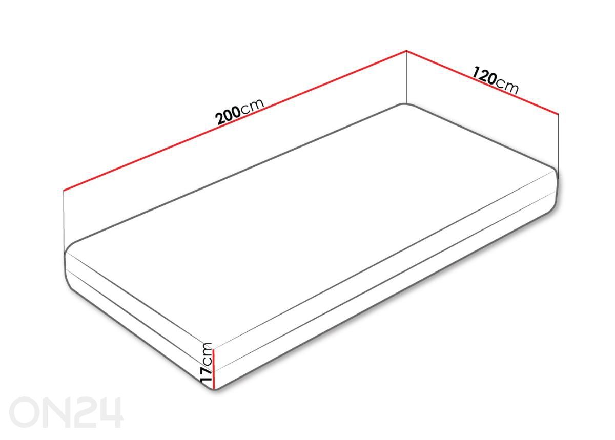 Матрас Dionizos 120x200 см увеличить размеры