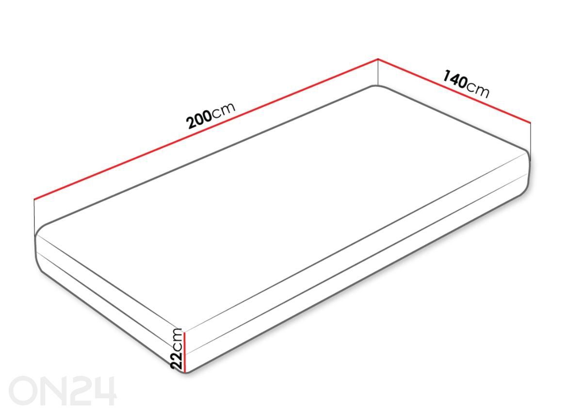 Матрас Eco I 140x200 см увеличить размеры