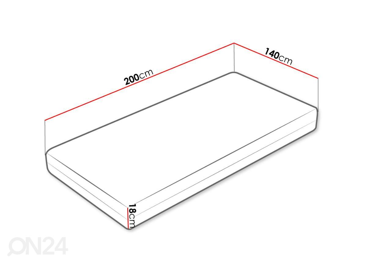 Матрас Efa 140x20 см увеличить размеры