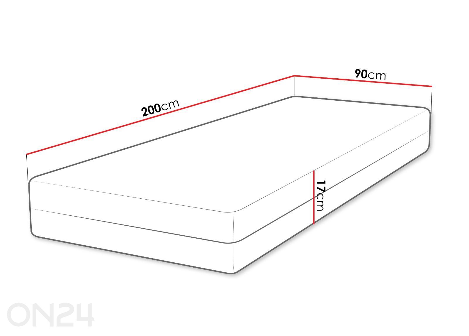 Матрас Velora 90x200 см увеличить размеры
