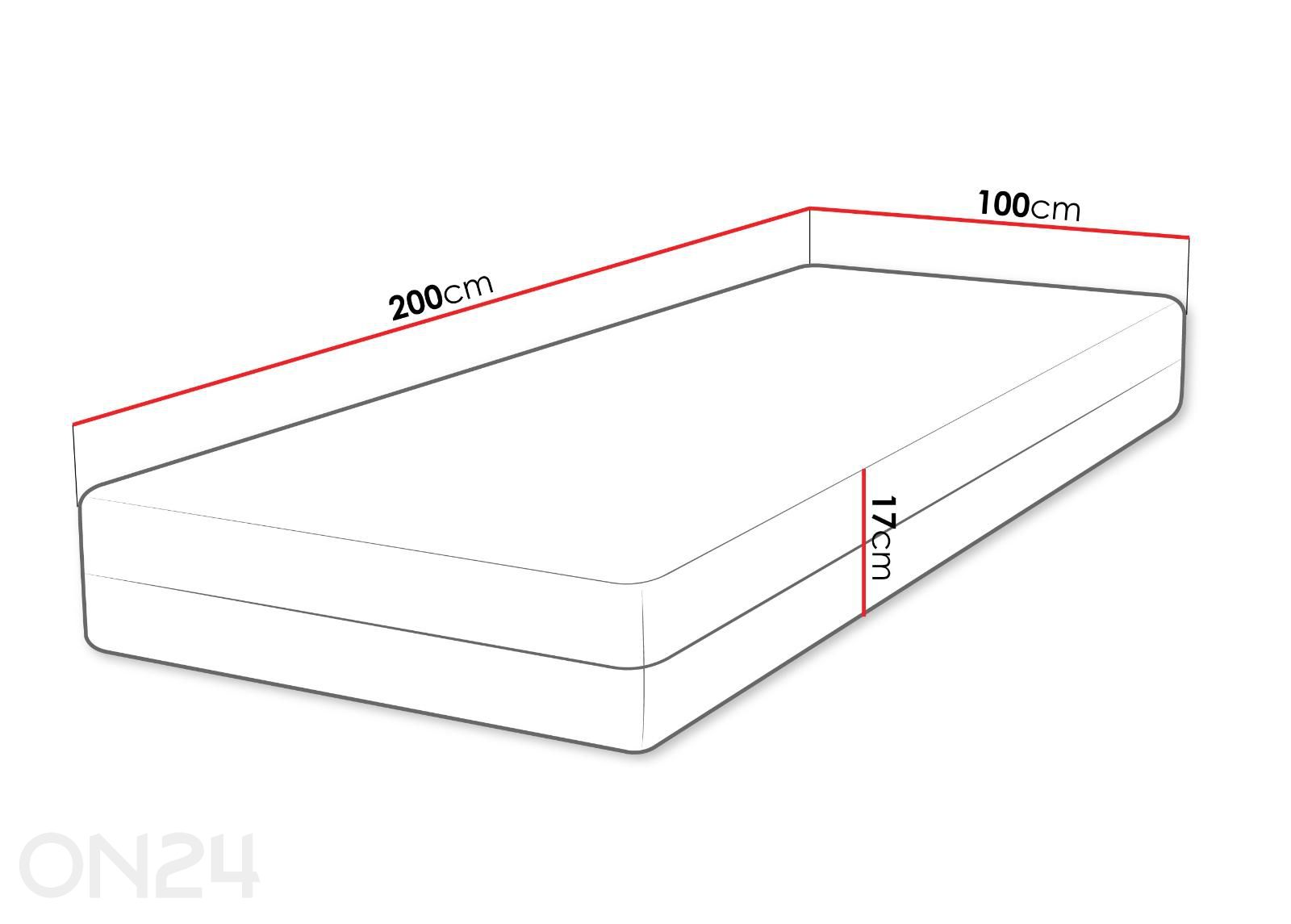 Матрас Velore 100x200 см увеличить размеры
