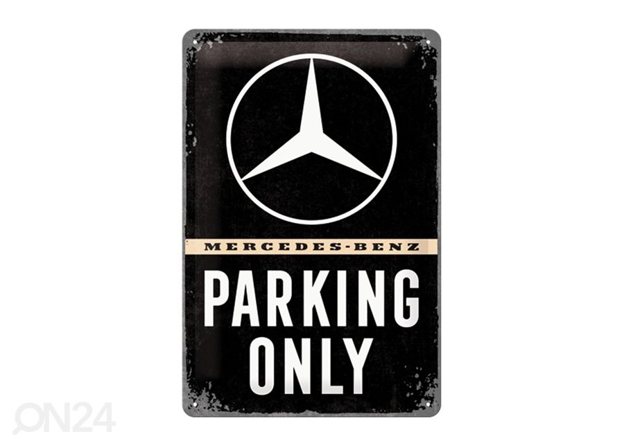 Металлический постер в ретро-стиле Mercedes-Benz Parking Only 20x30 см увеличить