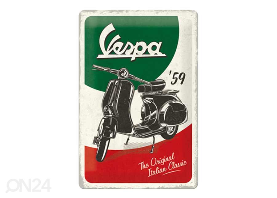 Металлический постер Vespa The Original Italian Classic 20x30 см увеличить