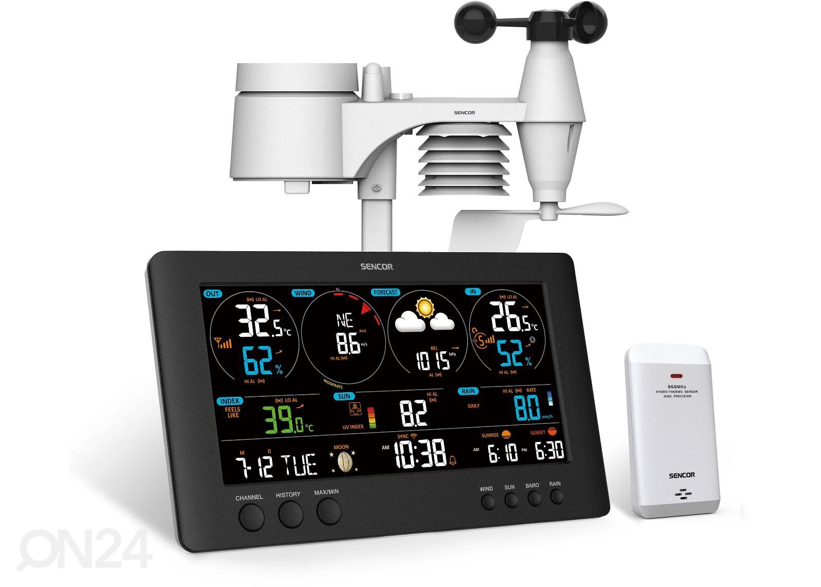 Метеостанция Wifi Sencor SWS12500 увеличить