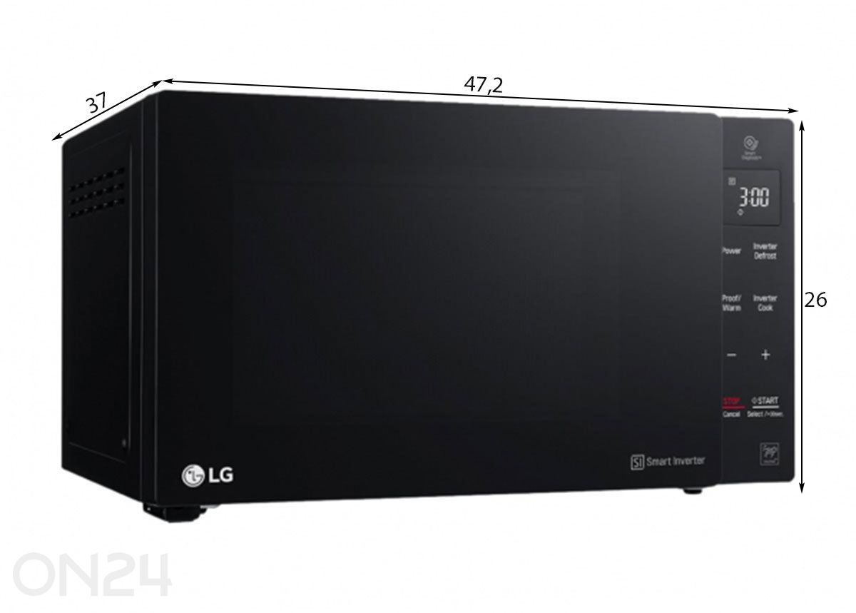 Микроволновая печь с грилем LG MH6535GIS увеличить размеры