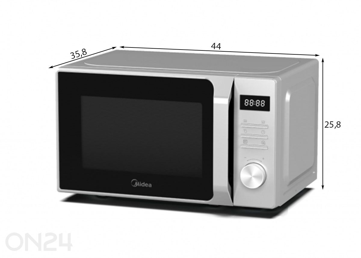 Микроволновая печь с грилем Midea AG20CF2ESL увеличить размеры