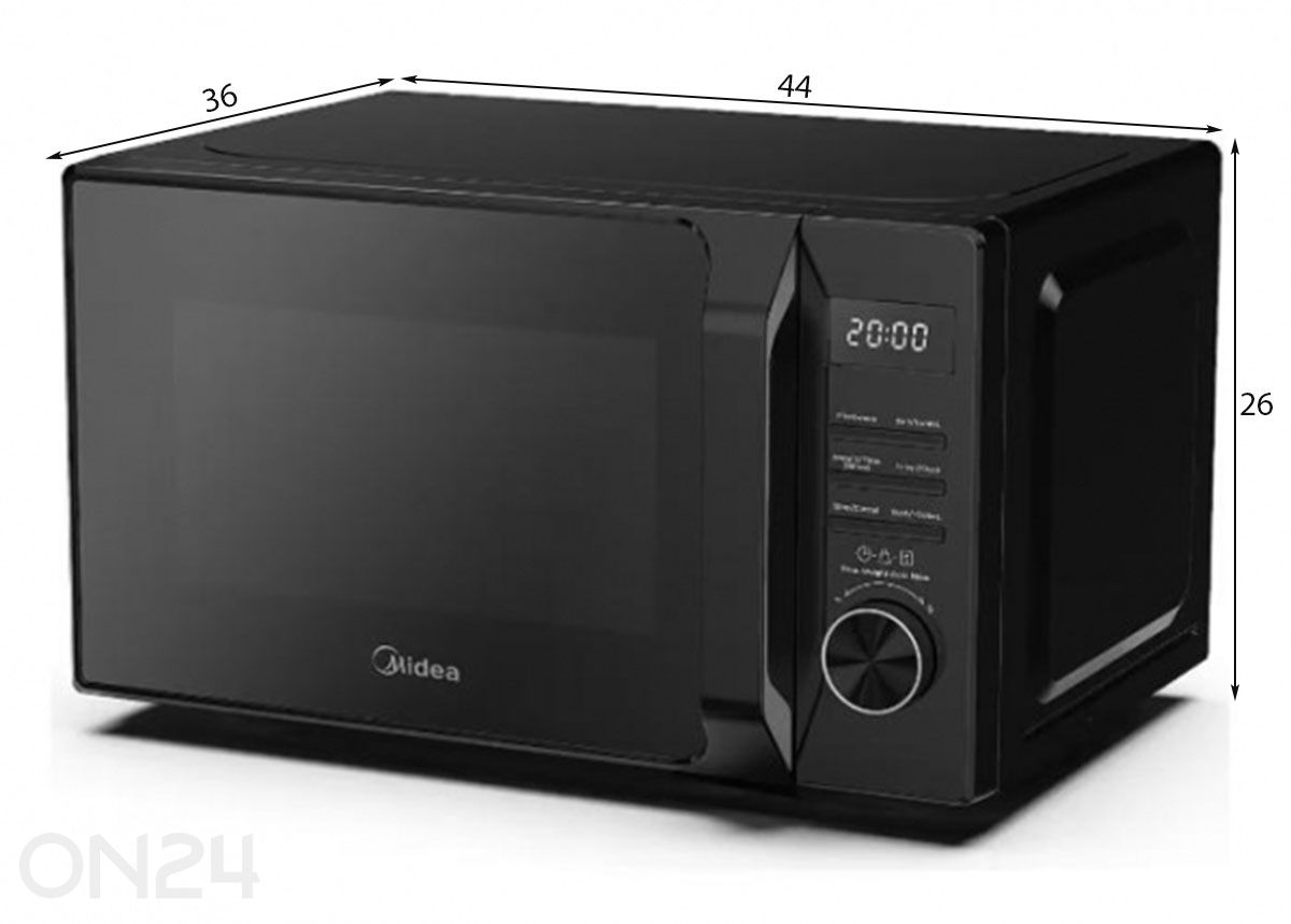 Микроволновая печь с функцией гриля Midea AG20CF2EBK, 20 л, черная увеличить размеры
