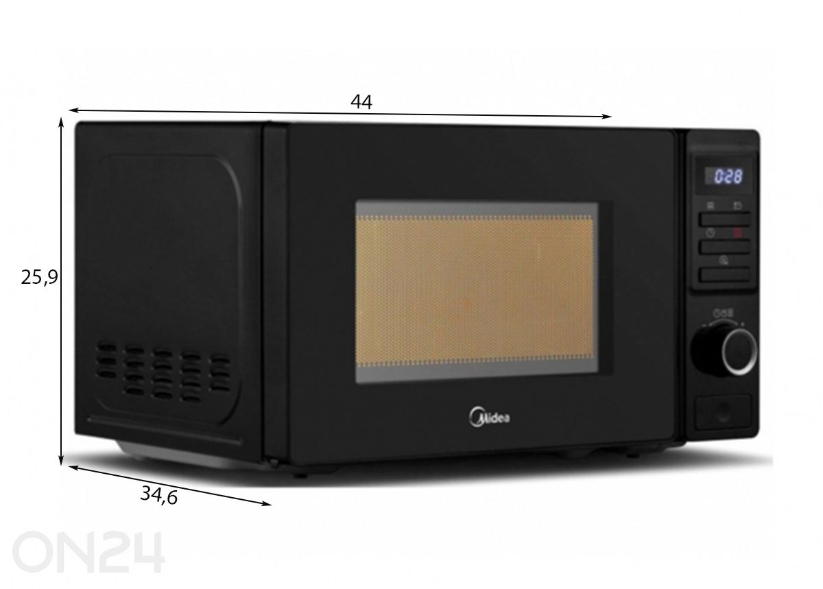 Микроволновая печь Midea AM720C2AT увеличить размеры