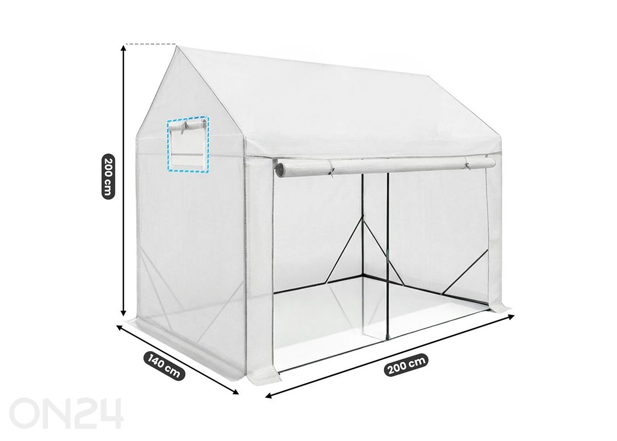 Мини-теплица 140 × 200 см увеличить размеры
