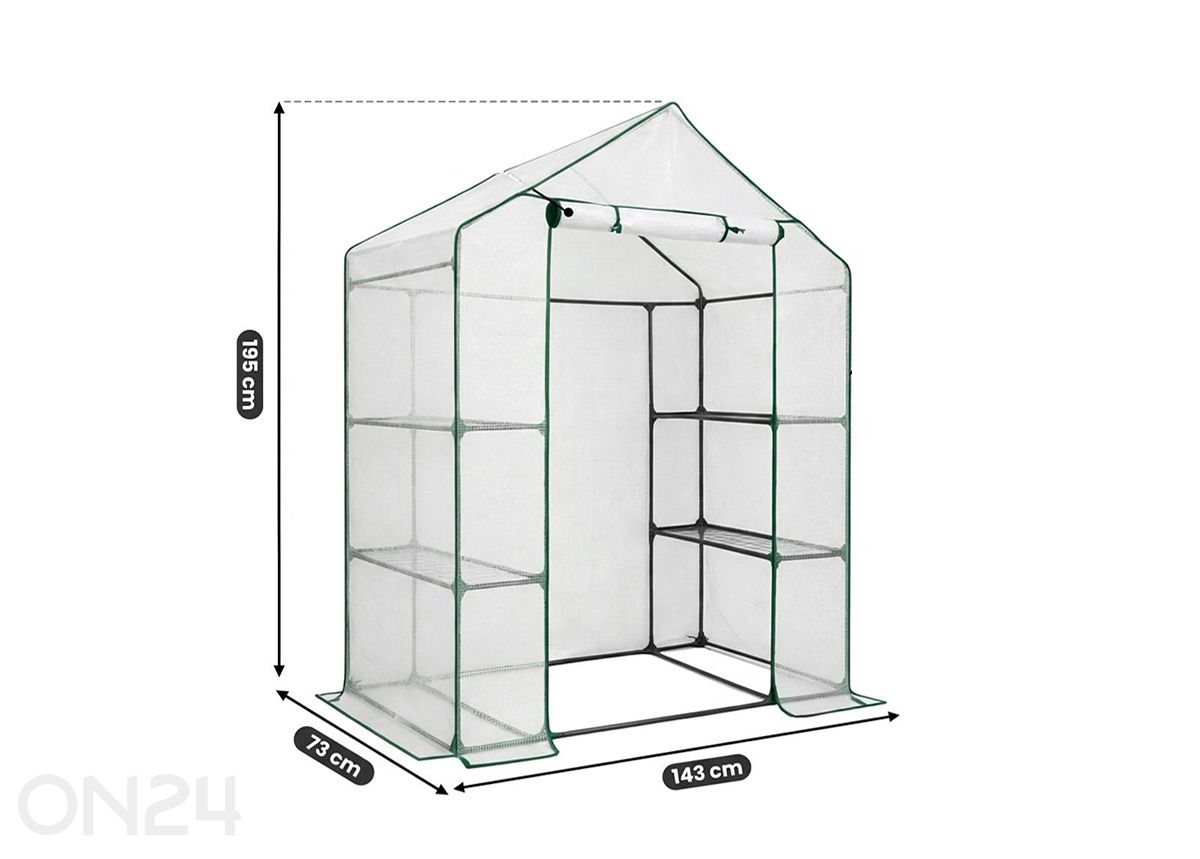 Мини-теплица 73x143 см увеличить размеры