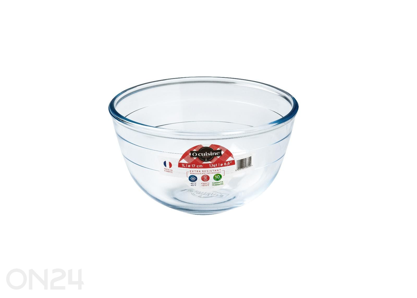 Миска из термостойкого стекла Pyrex 1,0 л, Ø 17 см увеличить