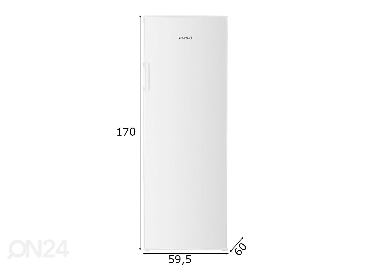 Морозильник Brandt BFU7610EW увеличить размеры