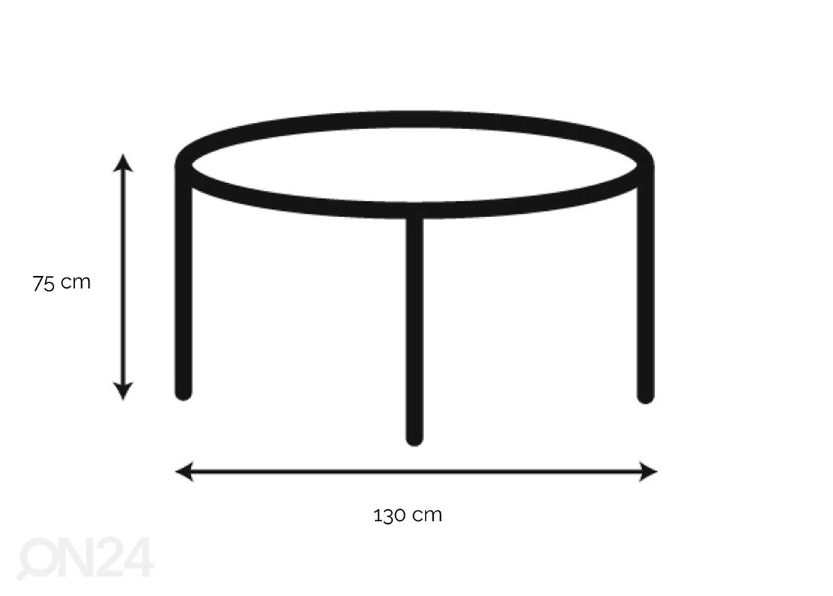 Мраморный обеденный стол Nex Ø 130 см увеличить размеры