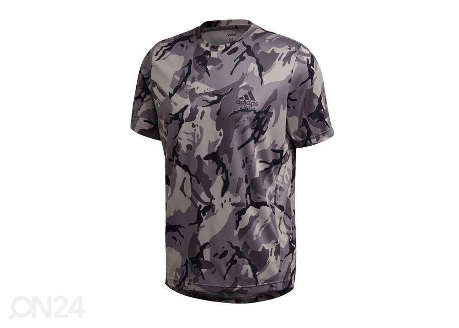 Мужская рубашка для тренировок Adidas D2M AOP Tee M GD5297 увеличить