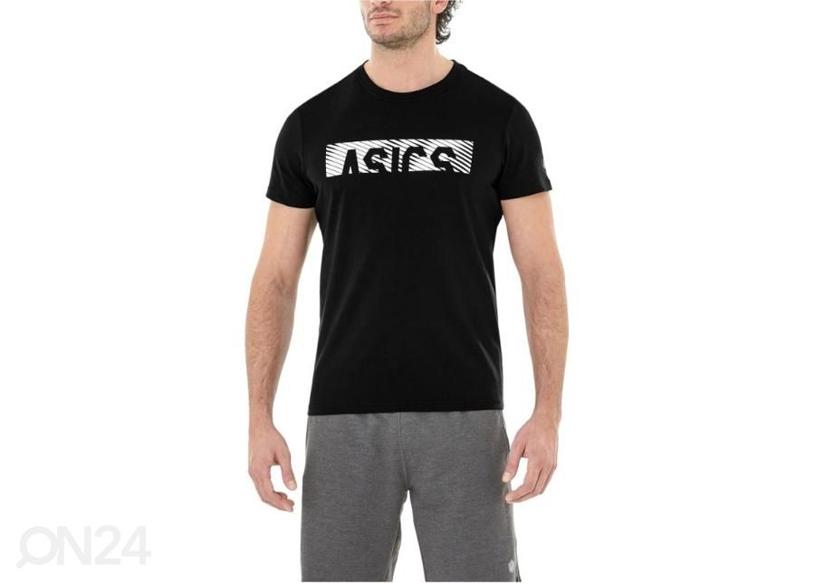 Мужская рубашка для тренировок Asics Esnt Diagonal SS Top увеличить