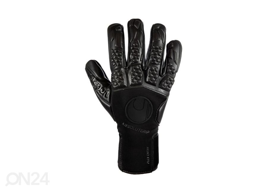 Мужские футбольные вратарские перчатки Uhlsport Hyperblack Absolutgrip HN увеличить