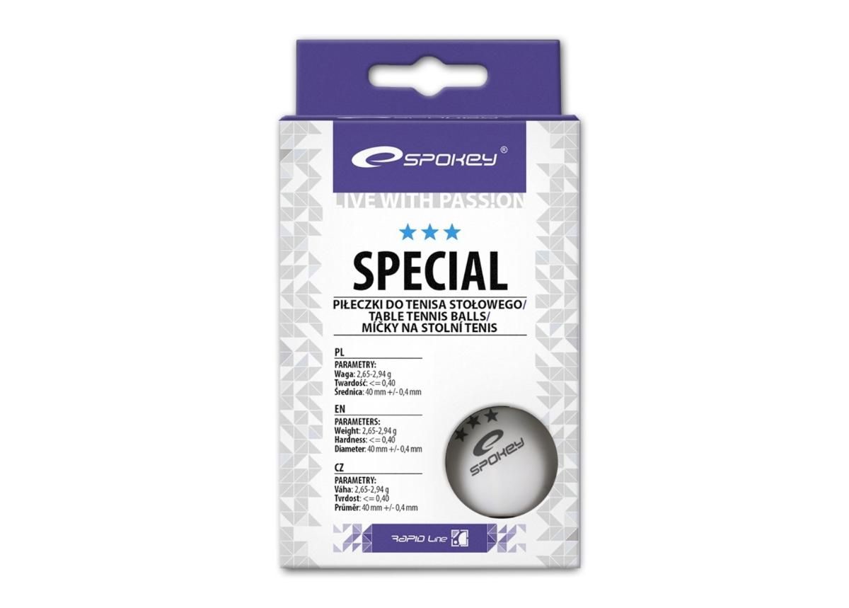 Мячи для настольного тенниса Special white Spokey увеличить
