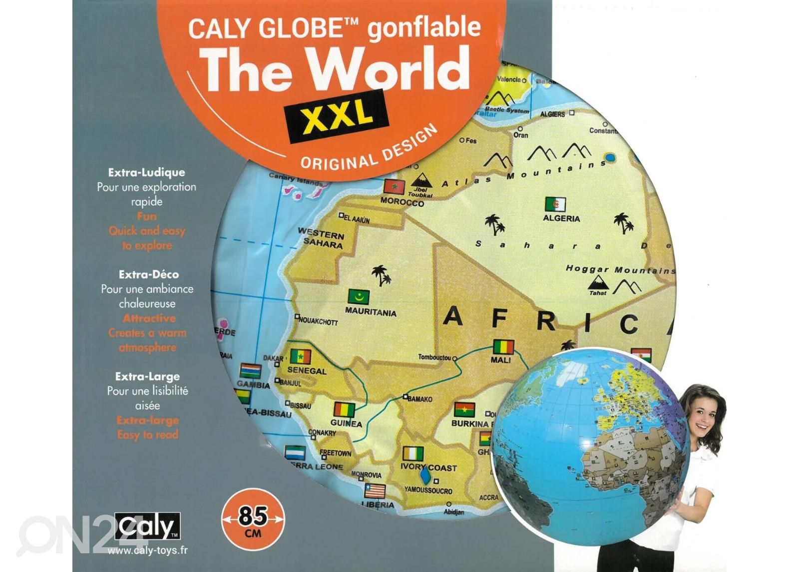 Надувной шар-глобус Мир XXL 85 cm CALY увеличить