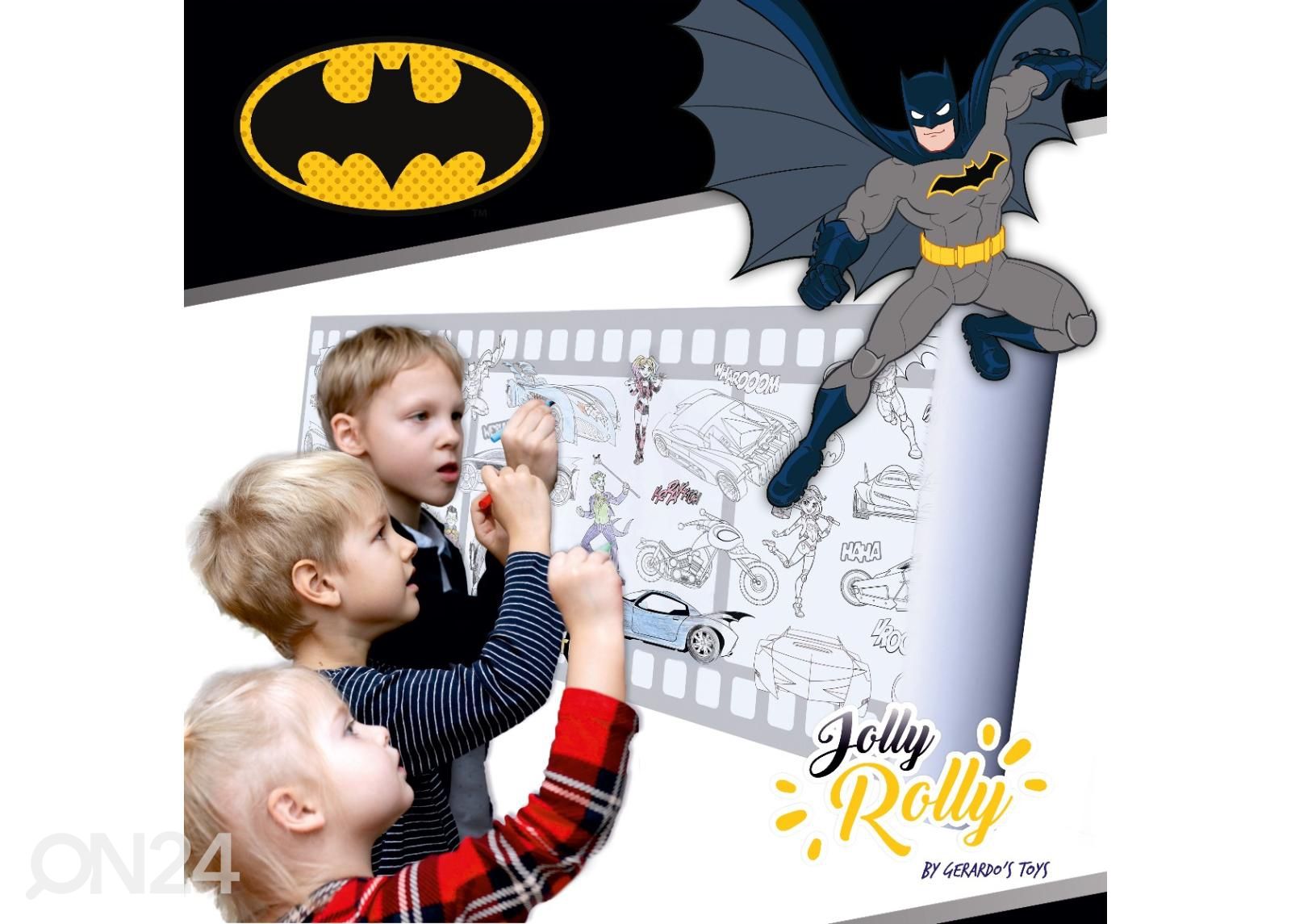Наклеиваемая раскраска Batman Gerardo's Toys Jolly Rolly увеличить