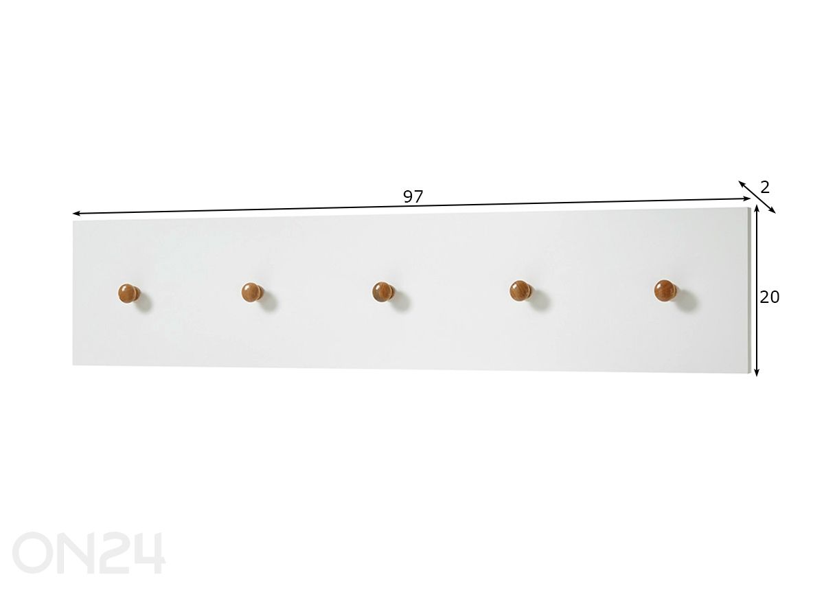 Настенная вешалка Cervo увеличить размеры